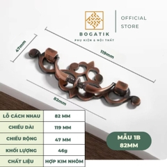 Tay nắm cửa tủ, ngăn kéo, tay nắm cửa gỗ CỔ ĐIỂN chất liệu HỢP KIM màu ĐỒNG tinh tế, thẩm mỹ