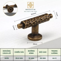 Tay nắm cửa tủ, tay nắm tủ màu Vintage, cổ điển cao cấp hợp kim kẽm siêu bền