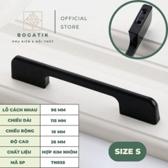 Tay nắm cửa tủ ngăn kéo tay nắm tủ bếp hình chữ U hợp kim nhôm màu vàng hồng, đen hiện đại mã TN05