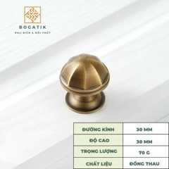 Tay nắm cửa tủ ĐỒNG THAU, tay nắm tủ quần áo, tủ bếp cao cấp màu đồng cổ DT812