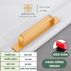 Tay nắm cửa tủ ngăn kéo tay nắm tủ bếp dùng keo dính không bắt vít đục lỗ tiện lợi hợp kim nhôm chất lượng tốt