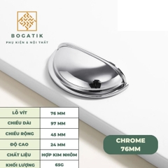 Tay nắm cửa tủ ngăn kéo tay nắm móc kéo hình vỏ sò kèm vít hợp kim phong cách châu Âu