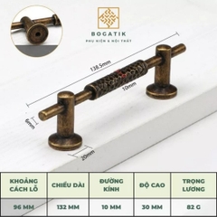 Tay nắm cửa tủ, tay nắm tủ màu Vintage, cổ điển cao cấp hợp kim kẽm siêu bền