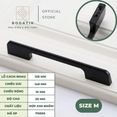 Tay nắm cửa tủ ngăn kéo tay nắm tủ bếp hình chữ U hợp kim nhôm màu vàng hồng, đen hiện đại mã TN05