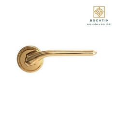 Khóa cửa phân thể chất lượng đồng thau kiểu dáng tinh tế, hiện đại, tối giản họa tiết gợn sóng DT705