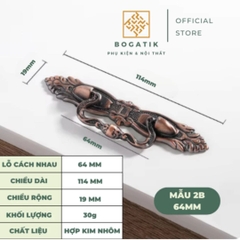 Tay nắm cửa tủ, ngăn kéo, tay nắm cửa gỗ CỔ ĐIỂN chất liệu HỢP KIM màu ĐỒNG tinh tế, thẩm mỹ