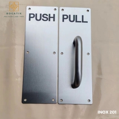 Tay nắm cửa chất liệu bằng inox 201 bền bỉ, chống gỉ