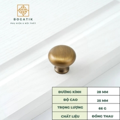 Núm tay nắm tủ bếp, tay nắm tủ quần áo nhiều kiểu dáng, kích thước chất liệu đồng thau cao cấp