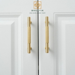 Tay nắm cửa tủ ngăn kéo, tay nắm tủ bếp chất liệu đồng thau cao cấp nhiều mẫu mã kích thước DT02