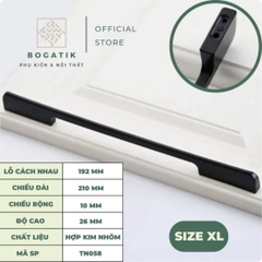 Tay nắm cửa tủ ngăn kéo tay nắm tủ bếp hình chữ U hợp kim nhôm màu vàng hồng, đen hiện đại mã TN05