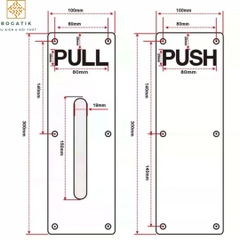 Tay nắm cửa chất liệu bằng inox 201 bền bỉ, chống gỉ