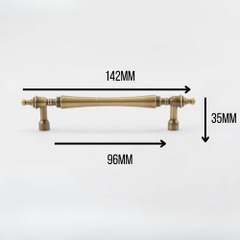 Tay nắm tủ quần áo hình nơ BOWA, núm tủ đồng thau nhẹ nhàng sang trọng phong cách Pháp