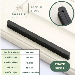 Tay nắm cửa tủ ngăn kéo tay nắm tủ bếp hợp kim nhôm hình chữ I màu vàng kim chất lượng cao