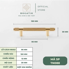 Tay nắm cửa tủ ngăn kéo, tay nắm tủ bếp chữ T hợp kim nhôm màu đen, vàng kim hiện đại mã TN08