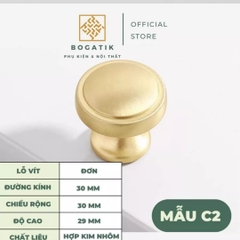 Núm tủ tay nắm cửa tủ ngăn kéo Bogatik núm tủ bếp chất liệu HỢP KIM NHIỀU MÀU hiện đại