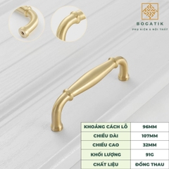 Tay nắm tủ bếp. tay nắm cửa bằng đồng thau kiểu dáng tinh tế, hiện đại DT818-DT819