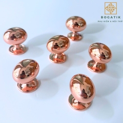 Núm tủ tay nắm cửa tủ ngăn kéo Bogatik núm tủ bếp chất liệu HỢP KIM KẼM màu hồng HK646