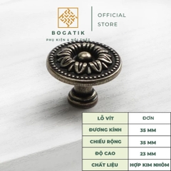 Tay nắm cửa tủ ngăn kéo tay nắm cửa gỗ phong cách CỔ ĐIỂN