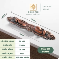 Tay nắm cửa tủ, ngăn kéo, tay nắm cửa gỗ CỔ ĐIỂN chất liệu HỢP KIM màu ĐỒNG tinh tế, thẩm mỹ