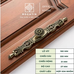 Tay nắm cửa tủ ngăn kéo tay nắm cửa gỗ phong cách CỔ ĐIỂN