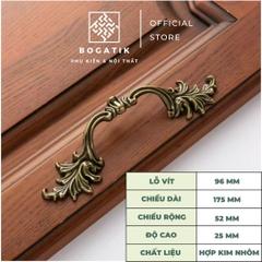 Tay nắm cửa tủ ngăn kéo tay nắm cửa gỗ phong cách CỔ ĐIỂN