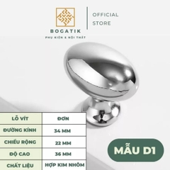 Núm tủ tay nắm cửa tủ ngăn kéo Bogatik núm tủ bếp chất liệu HỢP KIM NHIỀU MÀU hiện đại