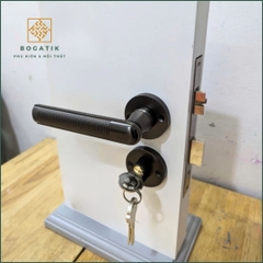 Khóa cửa tay gạt hợp kim kẽm hai màu sang trọng và hiện đại INDIANA