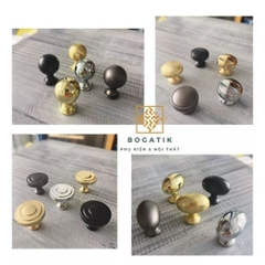 Núm tủ tay nắm cửa tủ ngăn kéo Bogatik núm tủ bếp chất liệu HỢP KIM NHIỀU MÀU hiện đại