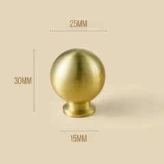 Tay nắm đồng thau hình cầu tròn MAGA