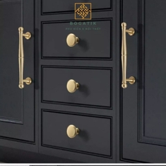 Tay nắm tủ bếp, tay nắm tủ quần áo chất liệu đồng thau cao cấp DT811