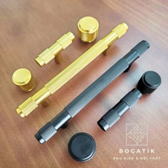 Tay nắm cửa tủ ngăn kéo, tay nắm tủ bếp chữ T hợp kim nhôm màu đen, vàng kim hiện đại mã TN08