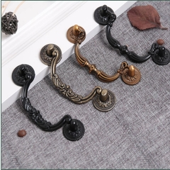 Tay nắm cửa tủ ngăn kéo tay nắm tủ bếp chất liệu hợp kim nhôm phong cách cổ điển tiện lợi