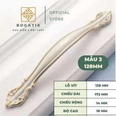 Tay nắm cửa tủ ngăn kéo tay nắm tủ bếp đuôi hoa văn chất liệu hợp kim tinh tế & tối giản