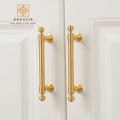 Tay nắm cửa tủ ngăn kéo, tay nắm tủ bếp chất liệu đồng thau cao cấp nhiều mẫu mã kích thước DT01