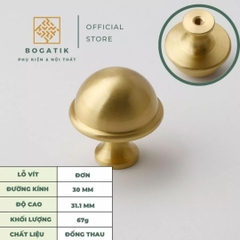 Núm tay nắm tủ bếp, tay nắm tủ quần áo nhiều kiểu dáng, kích thước chất liệu đồng thau cao cấp