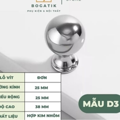 Núm tủ tay nắm cửa tủ ngăn kéo Bogatik núm tủ bếp chất liệu HỢP KIM NHIỀU MÀU hiện đại