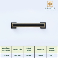 Tay nắm cửa tủ ngăn kéo núm VUÔNG nội thất BOGATIK hợp kim KẼM nhiều màu tinh tế & hiện đại HK825