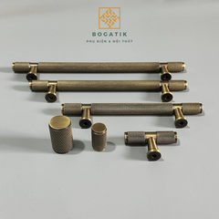 Tay nắm cửa tủ ngăn kéo, tay nắm tủ bếp chất liệu đồng thau cao cấp phong cách vintage, antique DT03