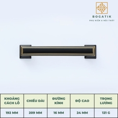 Tay nắm cửa tủ ngăn kéo núm VUÔNG nội thất BOGATIK hợp kim KẼM nhiều màu tinh tế & hiện đại HK825