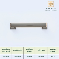 Tay nắm cửa tủ ngăn kéo núm VUÔNG nội thất BOGATIK hợp kim KẼM nhiều màu tinh tế & hiện đại HK825