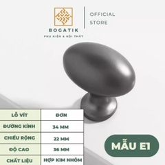 Núm tủ tay nắm cửa tủ ngăn kéo Bogatik núm tủ bếp chất liệu HỢP KIM NHIỀU MÀU hiện đại