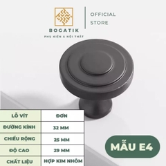 Núm tủ tay nắm cửa tủ ngăn kéo Bogatik núm tủ bếp chất liệu HỢP KIM NHIỀU MÀU hiện đại