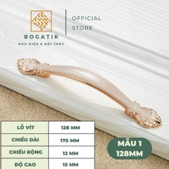 Tay nắm cửa tủ ngăn kéo tay nắm tủ bếp đuôi hoa văn chất liệu hợp kim tinh tế & tối giản