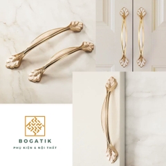 Tay nắm cửa tủ ngăn kéo tay nắm tủ bếp đuôi hoa văn chất liệu hợp kim tinh tế & tối giản