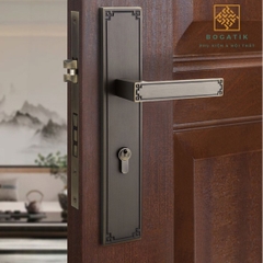 Khóa cửa lớn kiểu Trung Quốc mới mở rộng cửa im lặng tay nắm cửa trong nhà phòng ngủ khóa cửa gỗ DTD725