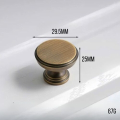 Tay nắm tủ quần áo, tay nắm tủ bếp đồng thau TIKO màu đồng antique, phong cách vintage sang trọng