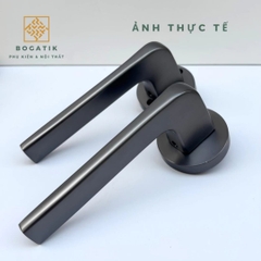 Tay nắm cửa gạt phân thể, khóa cửa phòng ROCKY hợp kim kẽm cao cấp, phong cách hiện đại, tối giản