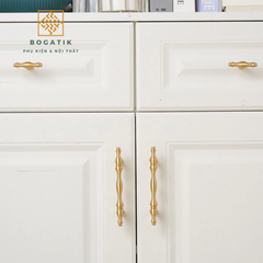 Tay nắm cửa tủ ngăn kéo, tay nắm tủ bếp chất liệu đồng thau cao cấp nhiều mẫu mã kích thước DT01