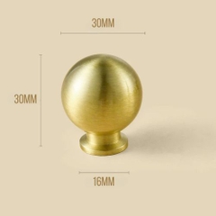Tay nắm đồng thau hình cầu tròn MAGA