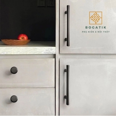 Tay nắm cửa tủ ngăn kéo tủ bếp hình chữ T chất liệu hợp kim kẽm màu đen kim hiện đại mã